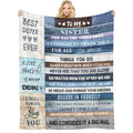 Gifts For Sister, Anniversary Birthday Gifts For Sister, Blanket To Sister From Sister Brother, Presents For Mother'S Day,Christ