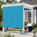 Love Story Custom Size 4X18 Ft Sun Shade Cloth With Grommets Pergola Shade Cover 95% Uv Protection For Patio Outdoor, Turquoise