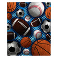 Dawhud Direct Super Fan Sports Fleece Blanket For Bed, 50' X 60' Sports Fan Fleece Throw Blanket For Men, Women And Kids - Sup