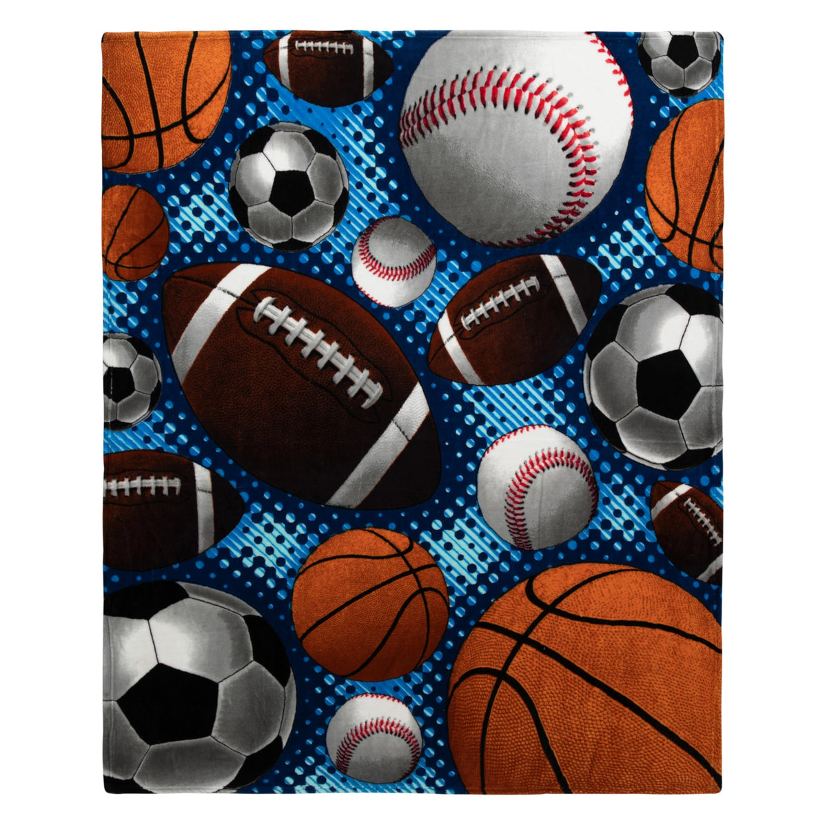 Dawhud Direct Super Fan Sports Fleece Blanket For Bed, 50' X 60' Sports Fan Fleece Throw Blanket For Men, Women And Kids - Sup