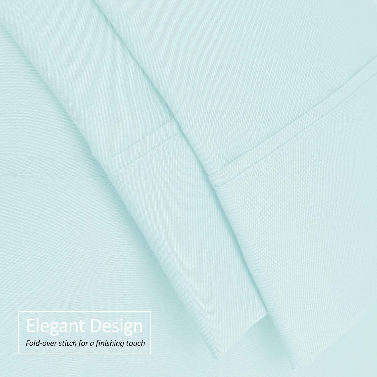 Nestl Body Pillow Cover - Soft Body Pillow Pillowcase - Lightweight Light Blue Pillowcase - Microfiber Body Pillow Case Cover - 20X54 Inches - Envelope Closure