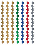 Teacher Created Resources Assorted Foil Stars Stickers Valu-Pak (6644), Red, Blue, Gold, Green, Silver