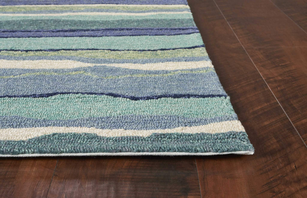 HomeRoots 353299 2' x 3' UV-Treated Polypropelene Ocean Area Rug