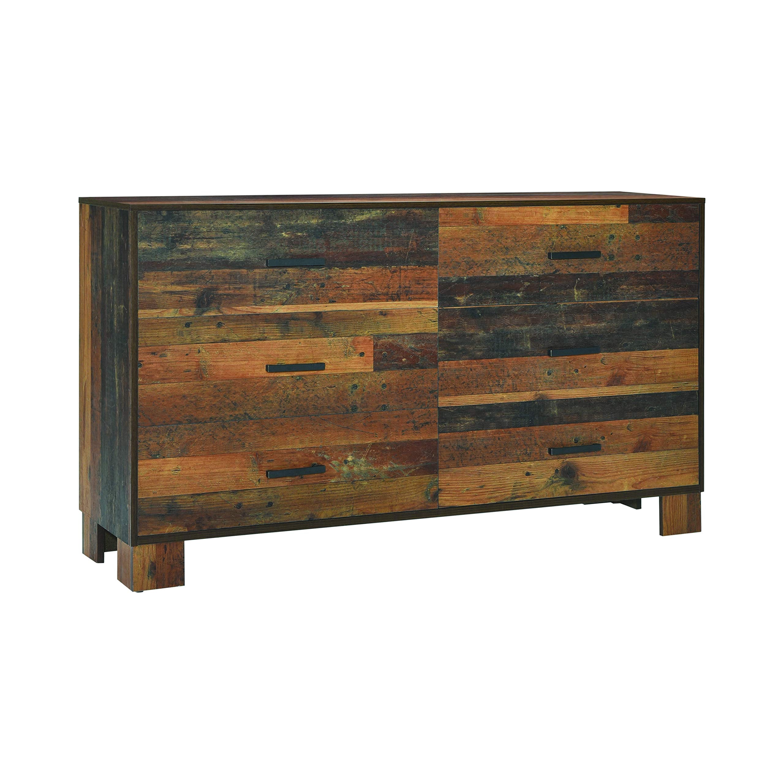 Coaster Furniture Sidney 6-Drawer Rustic Pine Dresser 223143