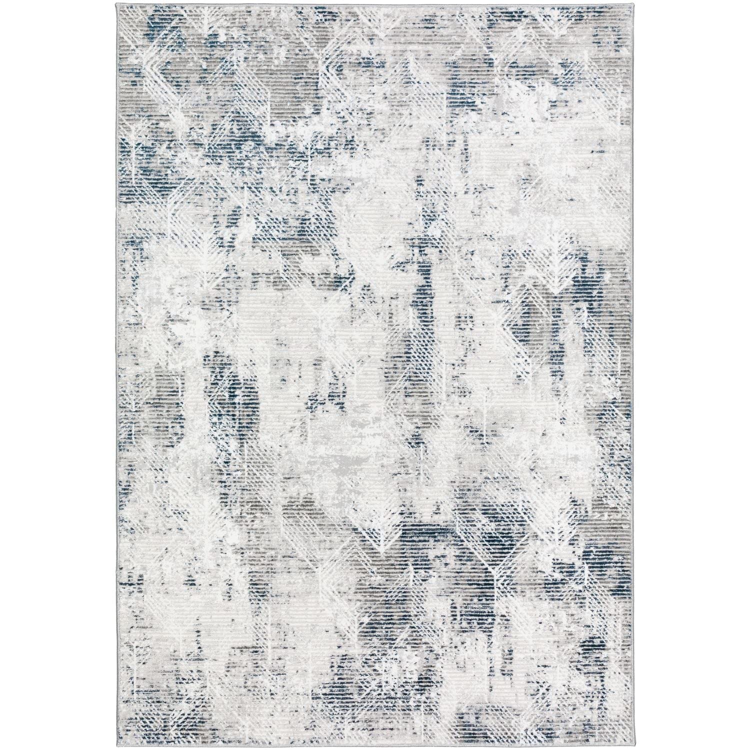 Rhodes Rr1 Gray Transitional Rug Rectangle 9' X 13'