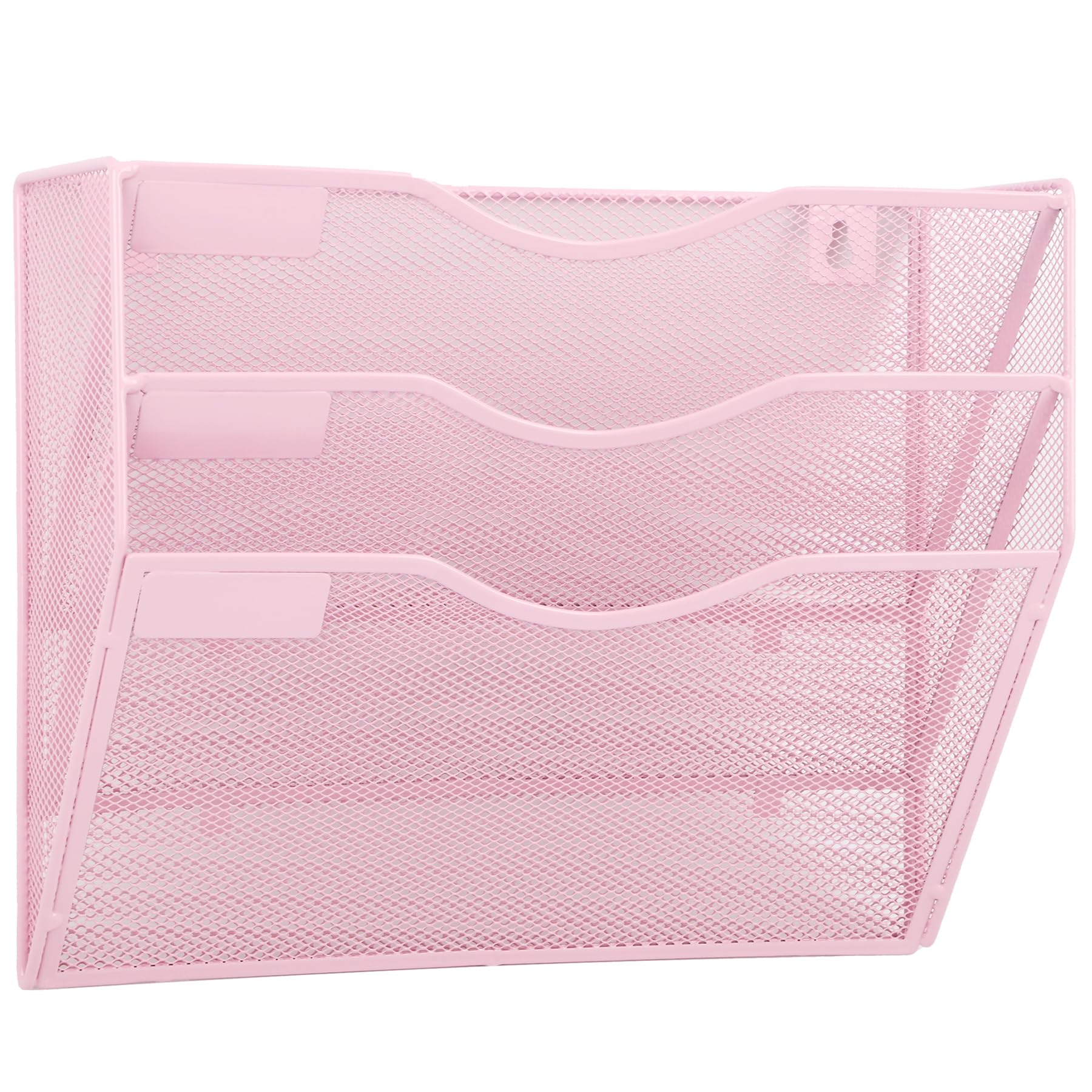 Easepres 3 Pocket Mesh Hanging Wall File Organizer, Wall Mounted Mail Paper Document Folder Holder, Clipboard Storage Organizati