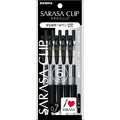 Zebra Sarasa Clip P-Jjb15-Bk5 Gel Ballpoint Pen, 0.03 Inches (0.7 Mm), Black, 5 Pieces