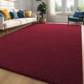 Zedrew Burgundy Red Area Rugs for Bedroom Living Room, 5x7 Feet Indoor Memory Foam Rug, Modern Washable Rugs for Kids Boys Girls