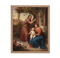 Poster Master Vintage Illustration Poster - Retro Christian Print - Gift for Religious, Friend - Frank, Mary, Joseph, Infant Jes