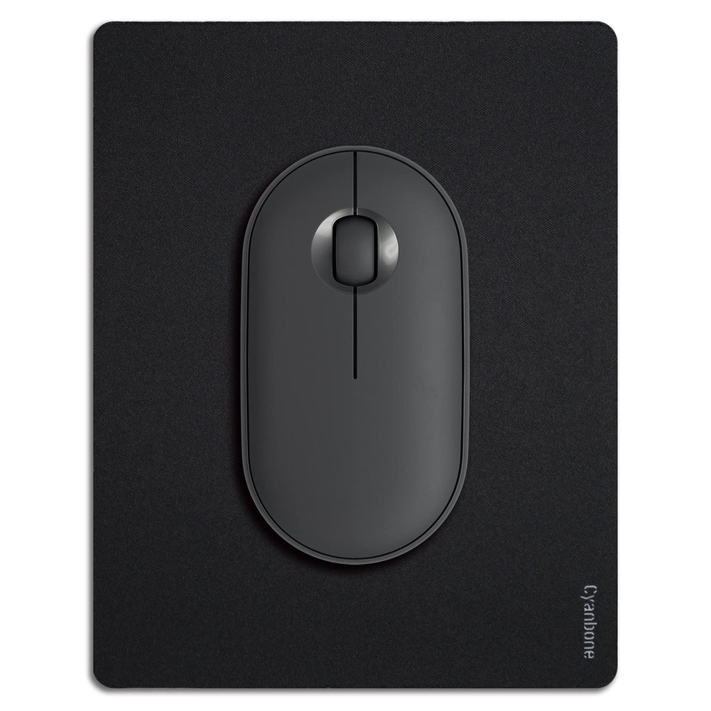 Cyanbone Mini Mouse Pad Small Size, Portable Mouse Pad For Laptop Waterproof - 5.5X7 In, Cute Travel Mousepad Black With Non Sli