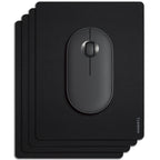 Cyanbone Mini Mouse Pad Small Size 4 Pack, Portable Mouse Pad For Laptop Waterproof, Cute Travel Mousepad Black With Non-Slip Ru