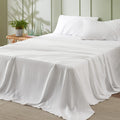 Bedsure California King Sheets White - Soft Sheets For California King Size Bed, 4 Pieces Hotel Luxury California King Sheet Set