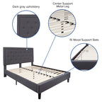 Flash Furniture Queen Platform Bed | Queen Size Platform Bed Frame With Headboard