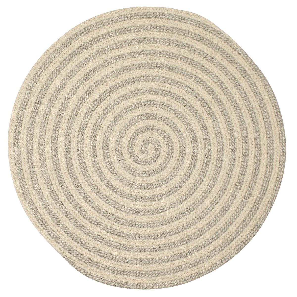 Woodland Round Rugs, 7' X 7' Round, Natural Light Gray