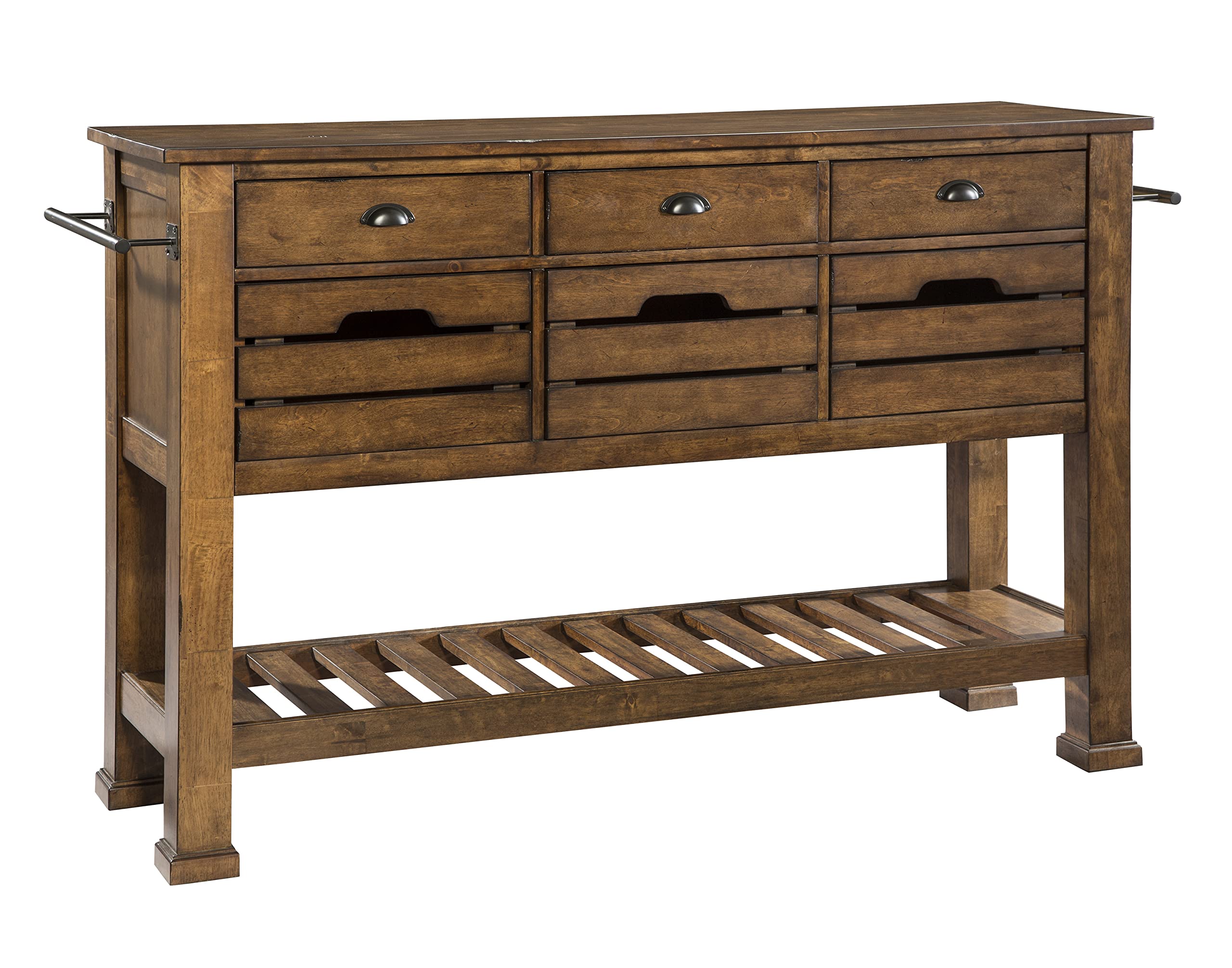 Intercon The District 60.5" Three Drawers, Copper Sideboard, Brown