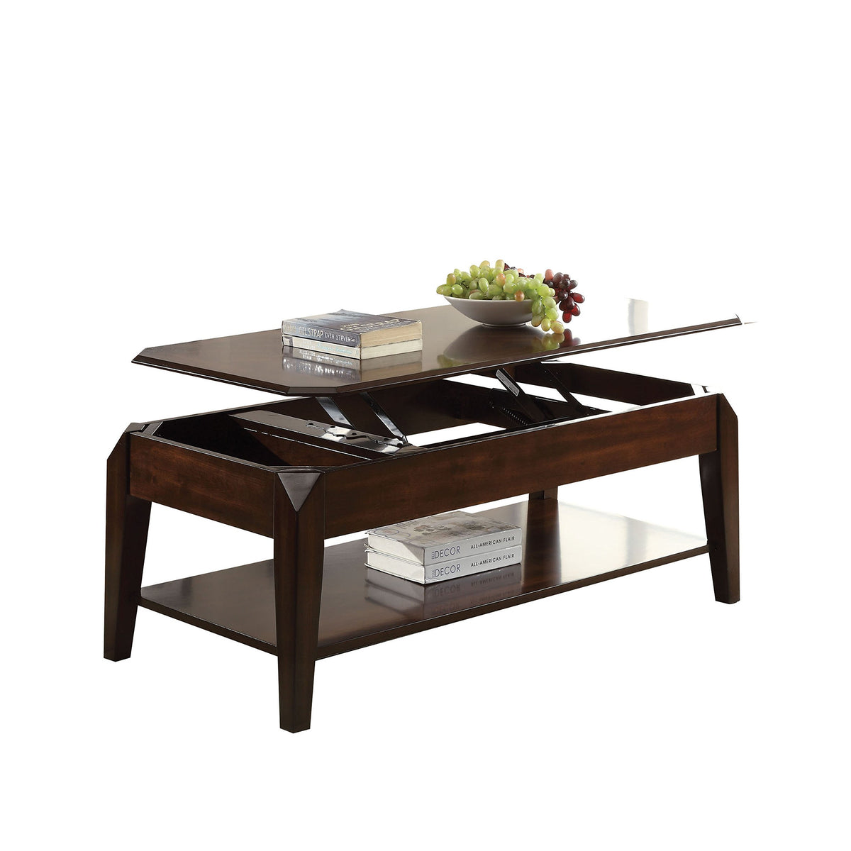 Acme Docila Lift Top Coffee Table In Walnut