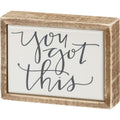 Primitives by Kathy You Got This Box Sign Mini