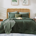 Wrensonge Queen Comforter Set - 7 Pieces Deep Forest Soft Bed In A Bag Queen With Fitted Sheet, Flat Sheet, 2 Pillow Shams, And