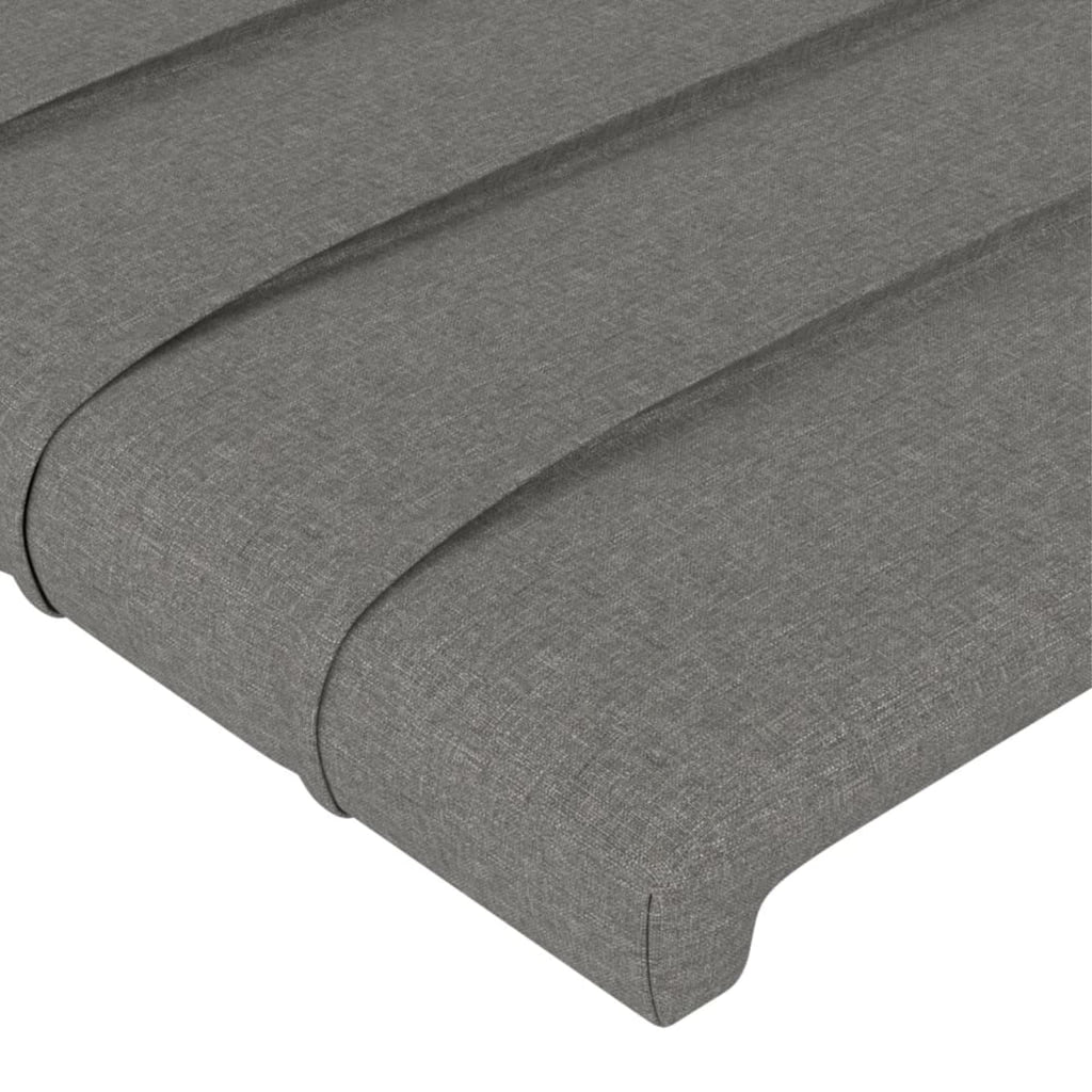 vidaXL Headboard Dark Gray 39.4"x2"x30.7"/34.6" Fabric