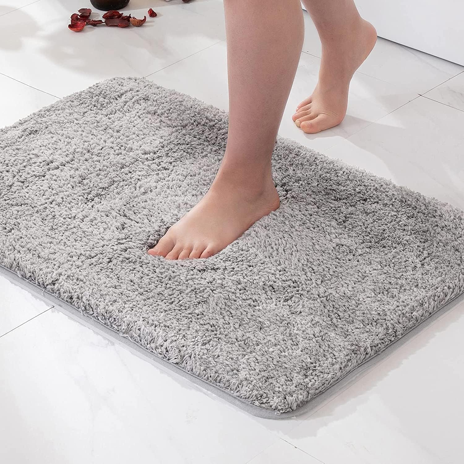 HaRvic Anti Skid Mat for Bathroom Floor Bathroom Microfiber Anti Slip Bathtub Bath Shower Mat Super Water Absorbent Mat Size  5