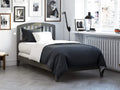 AFI, Richmond Twin XL Foundation Bed with Attachable USB Charger, Grey