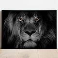Black And White Lion Wall Art Abstract Wild Animal Painting Lion Portrait Canvas Black And White Animal Prints Lion Pictures For