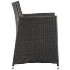 Modway Junction Wicker Rattan Outdoor Patio Dining Armchair With Cushion In Brown White