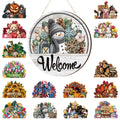 Yousoontic 17 Pcs 12 Inch Magnetic Welcome Door Sign Interchangeable Valentine Front Door Decorations spring Seasonal and Festiv