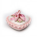 Cosmos 10603 Fine Porcelain Ballererina Shoe Heart Shape Box, 4-Inch