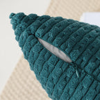 Kevin Textile Throw Pillow Covers Soft Corduroy Decorative Set Of 2 Boho Striped Pillow Covers Pillowcases Farmhouse Home Decor For Couch Bed Sofa Living Room 18X18 Inch Teal Blue