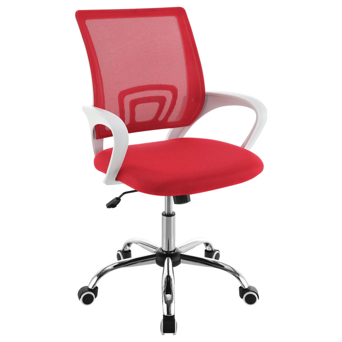 Coaster Home Furnishings Felton Upholstered Adjustable Home Office Desk Chair Red