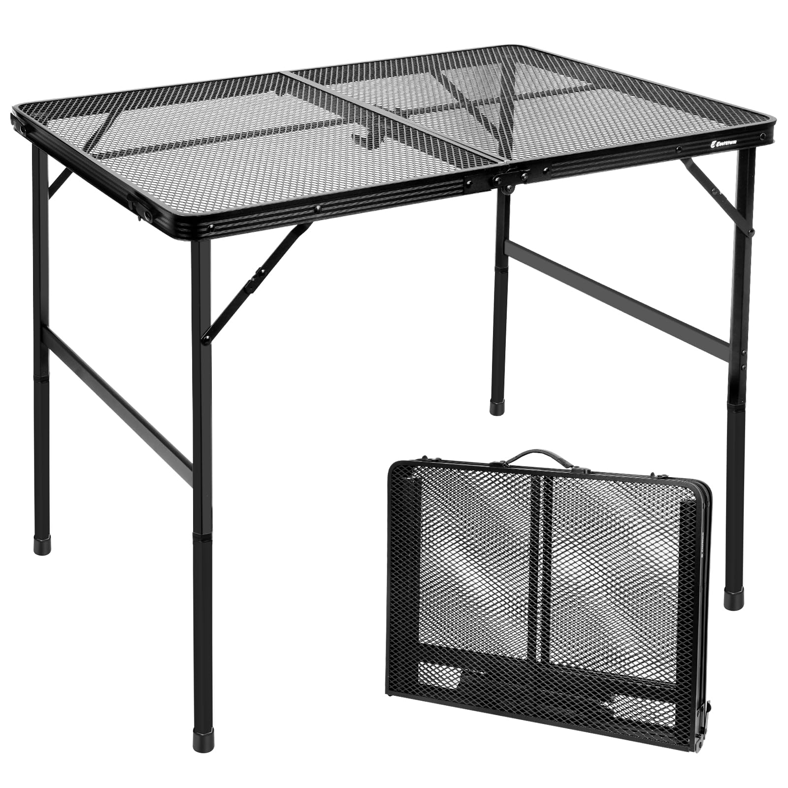 E Eaststorm Folding Table, Easy For Storage, Compact And Portable Picnic Table For Grill, Outdoor Camping, Garden, Patio, Dining