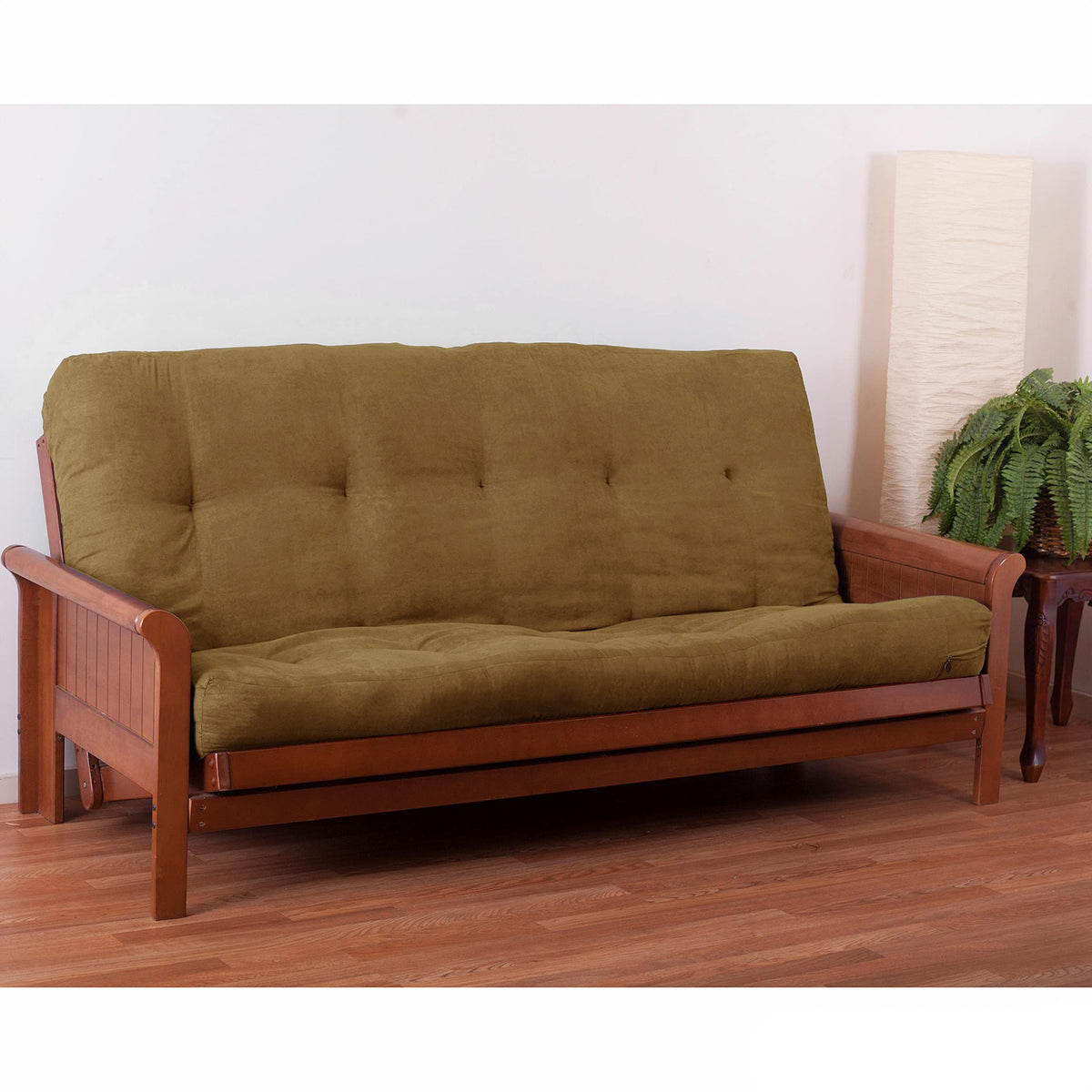 Blazing Needles Vitality 7&quot; Microsuede Futon Mattress, Full, Camel