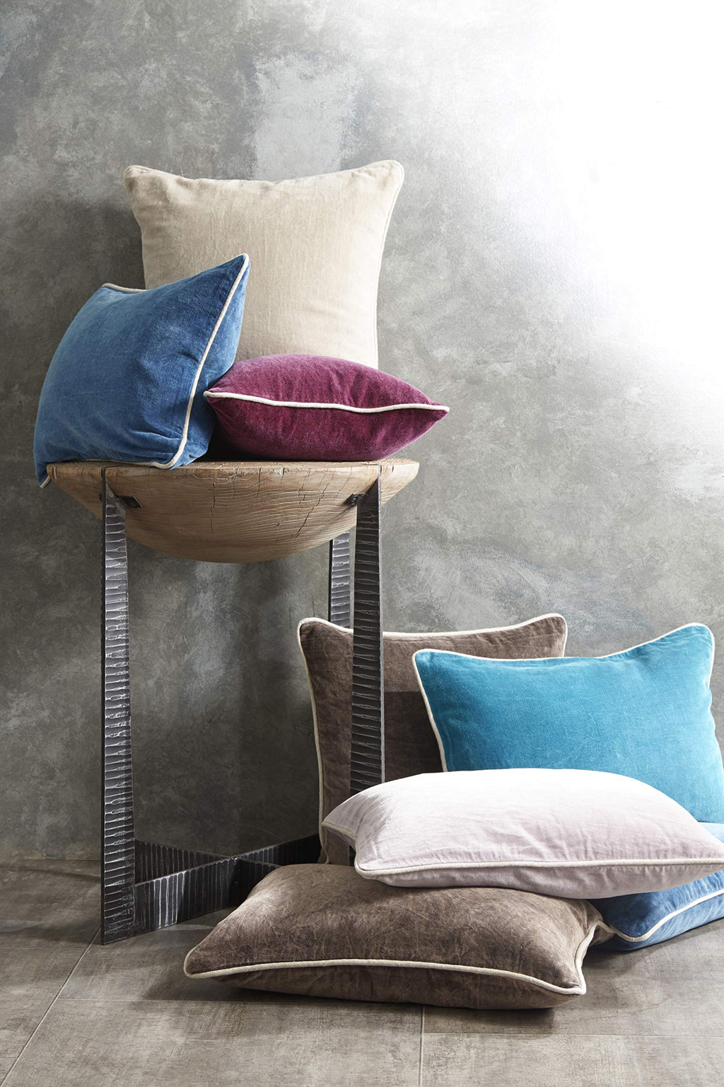 Kosas Home Harriet Accent Pillow, 18x18, Grey