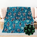 Bororo Black Axolotl Gifts Glow In The Dark Blanket Cute Axolotl Blanket For Boys Girls