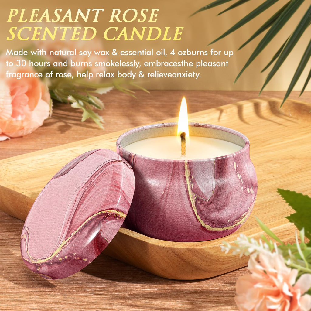 Birthday Gifts For Women Self Care Gifts Get Well Soon Gifts Package Rose Relaxing Spa Gift Anniversary Gift Basket Kit With Fla