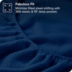 Bare Home Super Soft Fleece Fitted Sheet - Full Size - Extra Plush Polar Fleece - Deep Pocket - All Season Cozy Warmth (Full, Da