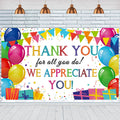 We Appreciate You Banner Thank You Banner Appreciation Decorations Banner Thank You For All You Do Backdrop Employee Teacher Doc