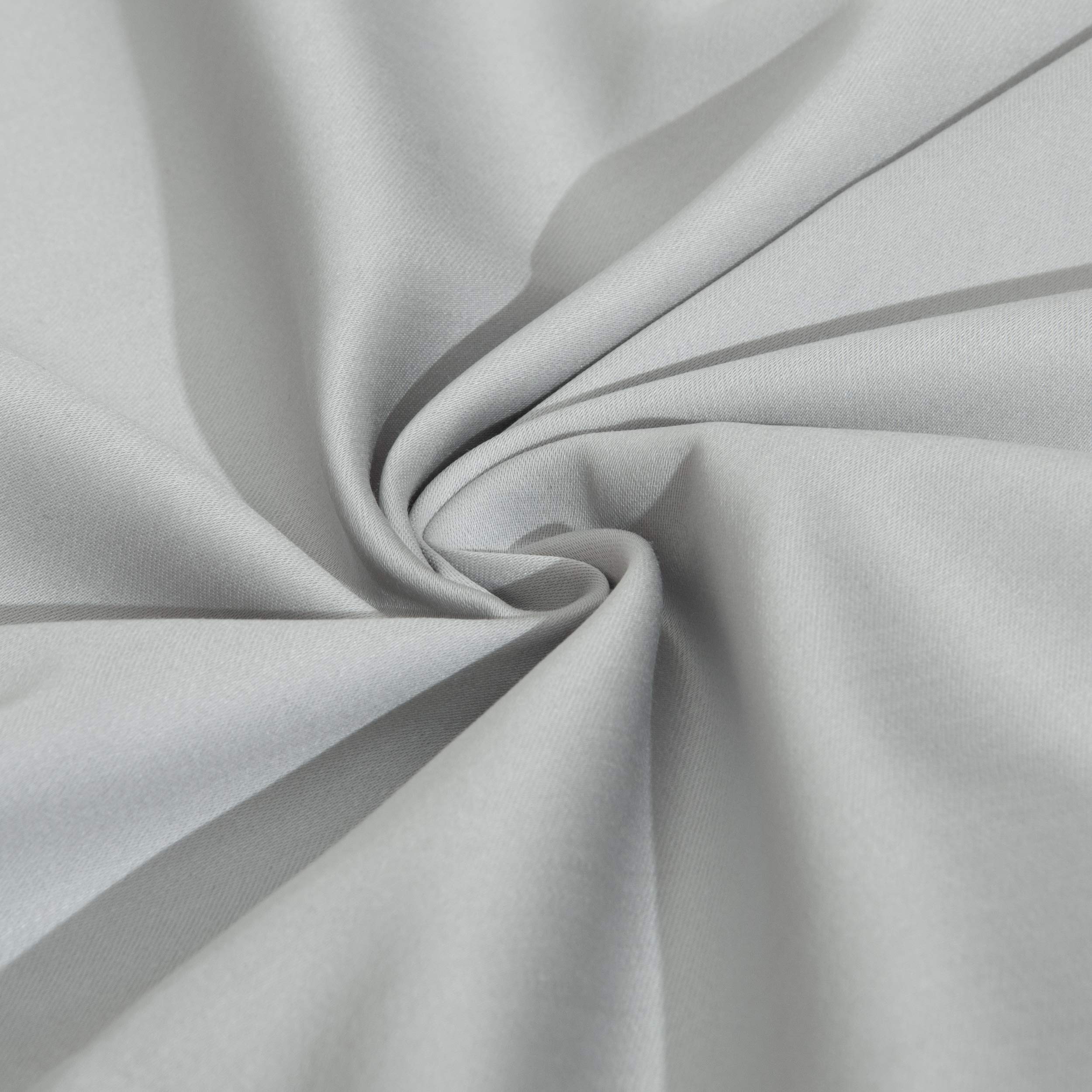 Ntbay 2 Pack 500 Thread Count 100% Egyptian Cotton Queen Pillow Shams, Super Soft And Breathable Oxford Pillowcases For Bed, 20X30 Inches, Light Grey