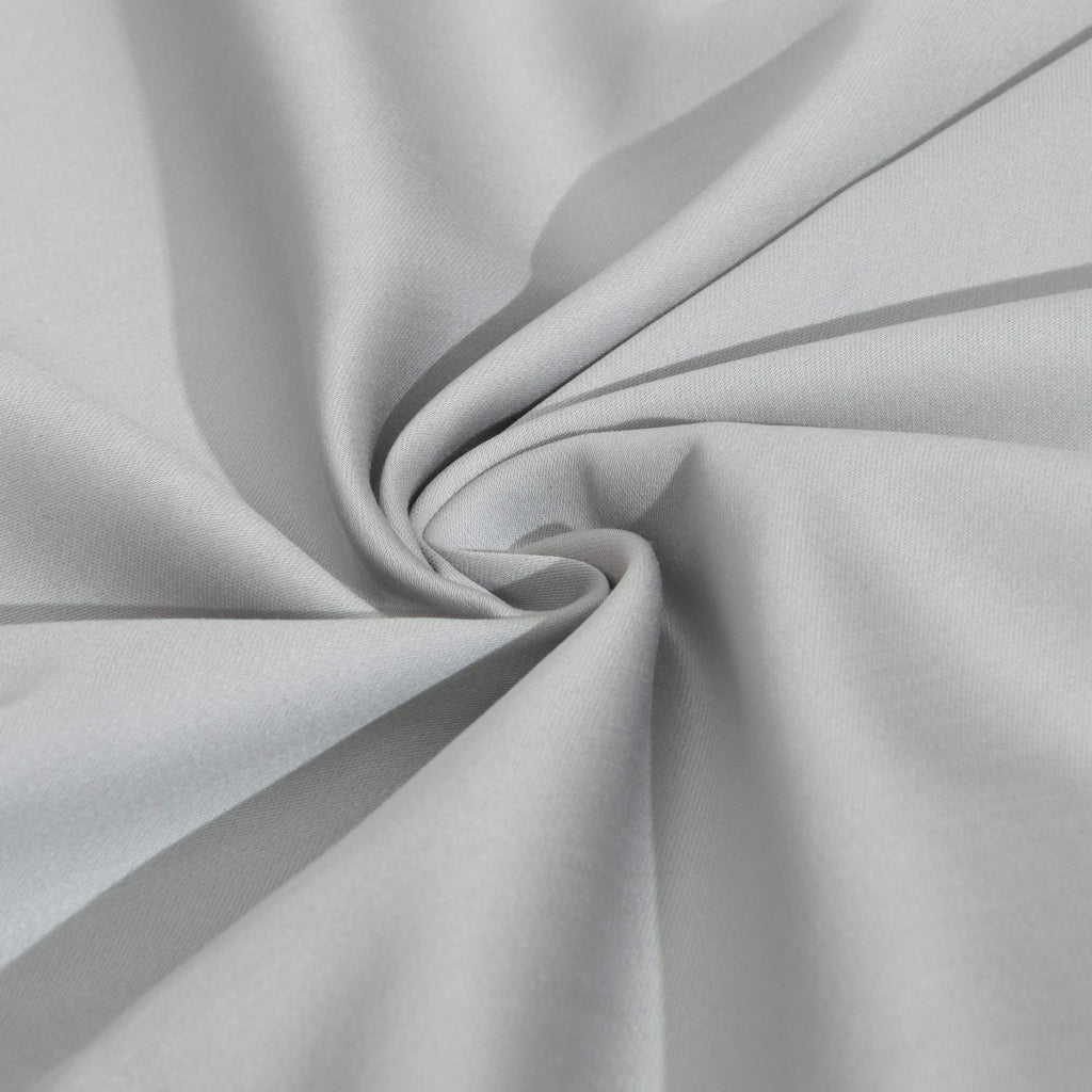 Ntbay 2 Pack 500 Thread Count 100% Egyptian Cotton Queen Pillow Shams, Super Soft And Breathable Oxford Pillowcases For Bed, 20X30 Inches, Light Grey