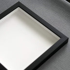 27X27 Shadow Box Frame Contemporary Black Finish | 1'' Depth Of Usable Space| Interior Size 27X27 Inches| Uv Resistant Acrylic,