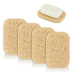 4pcs Soap Lifting Pad for Bar Soap,Beige Non-Slip Soap Saver Pads Self Draining Soap Bars Holder Pads for Kitchen Bathroom Trave