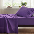 Bedsure Twin Xl Sheet Sets Dorm Bedding - Soft Extra Long Twin Bed Sheets, 3 Pieces Hotel Luxury Purple Sheets Twin Xl, Easy Car