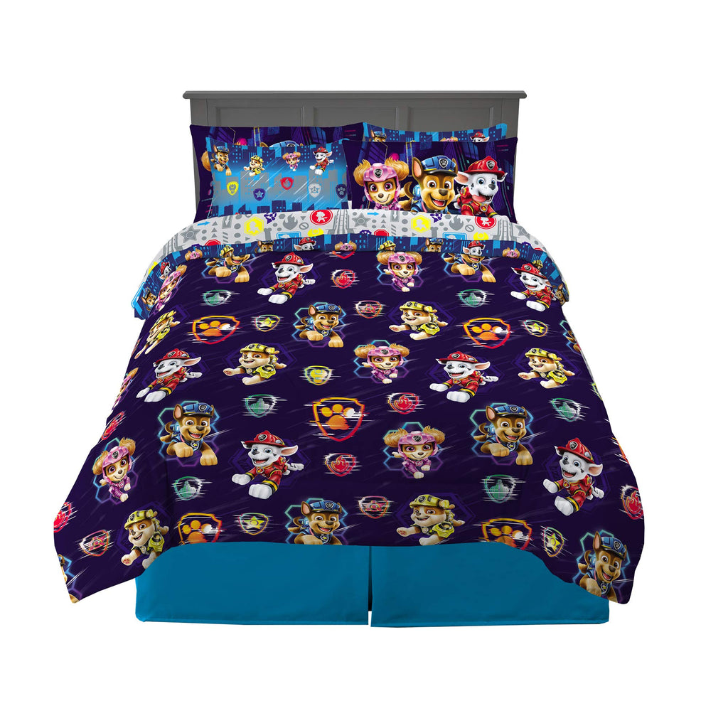 Franco Paw Patrol Kids Bedding Super Soft Comforter and Sheet Set with Sham, 7 Piece Queen Size, (Official Licensed Product)