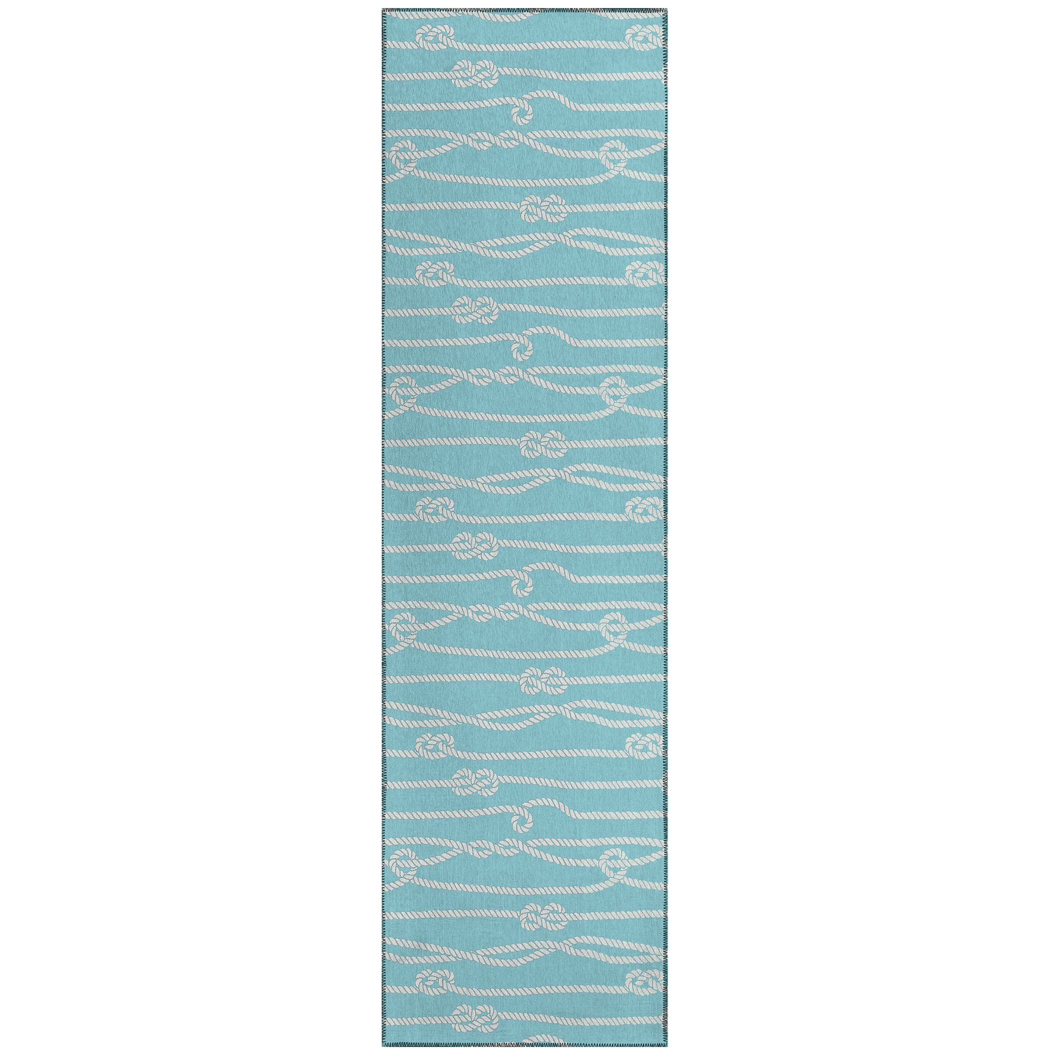 Addison Rugs Harpswell Ahp37 Shoreline 2'3" X 7'6" Indoor Outdoor Runner Rug, Easy Clean, Machine Washable, Non Shedding, Bedroom, Living Room, Dining Room, Kitchen, Patio Rug