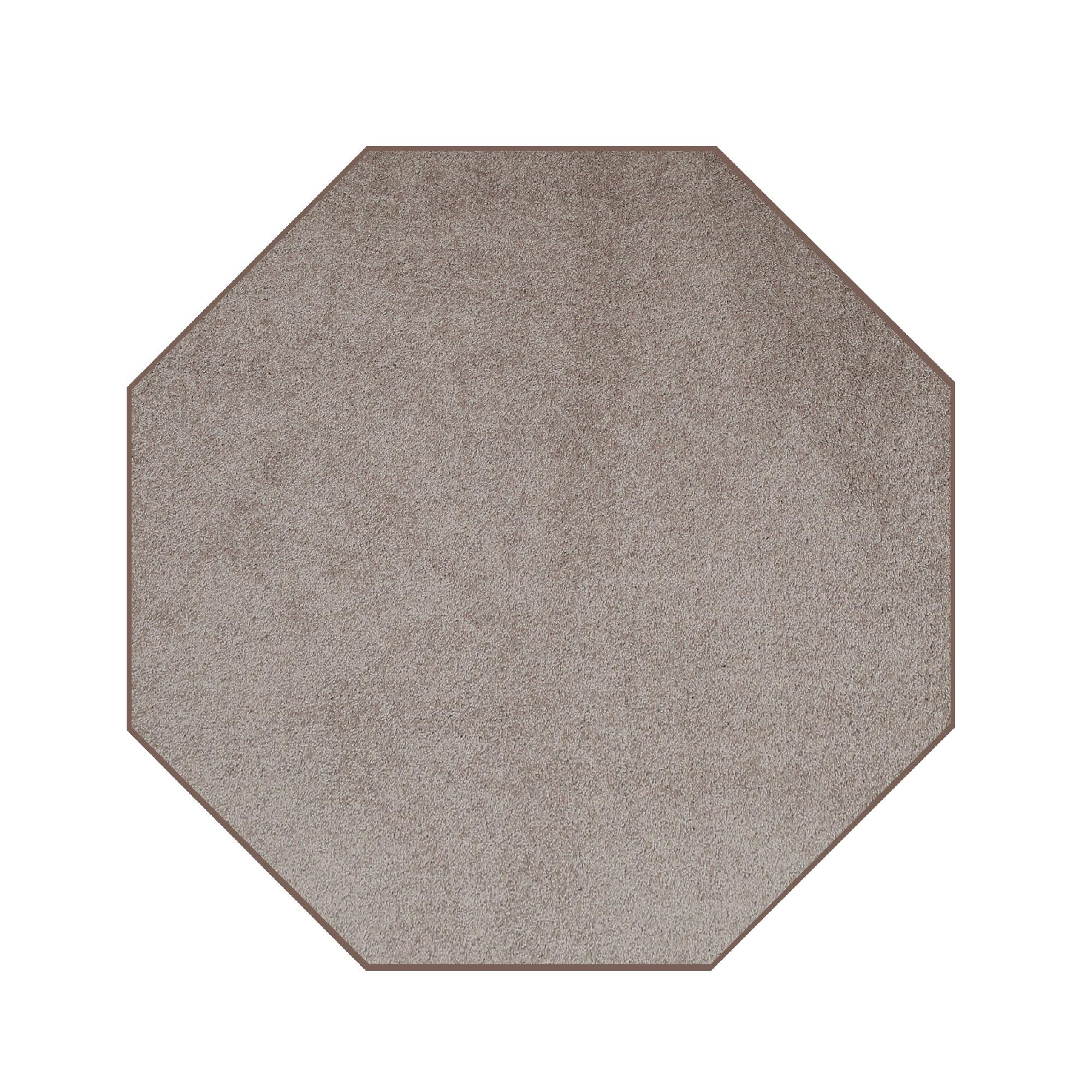 Pet Friendly Solid Color Area Rugs Beige - 12' Octagon, Indoor, Stain & Fade Resistant, Perfect for Living Room, Bedroom, Dining