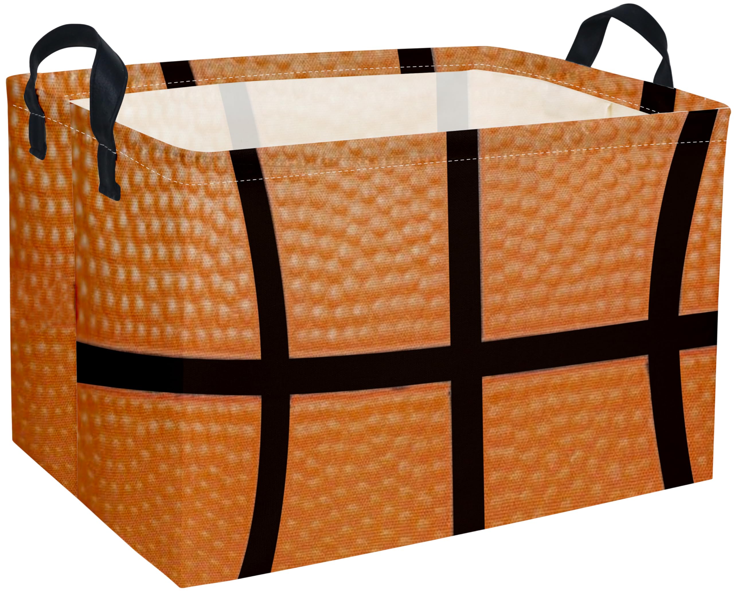 DDBASKET Rectangular Basketballs Baskets Gift Basket Empty Kids Storage Bins Baby Boy Basket Kids Toy Storage Bin Organizer Box 