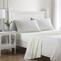 Laura Ashley - King Sheets, Cotton Percale Bedding Set, Crisp & Cool Home Decor (Evie Yellow, King)