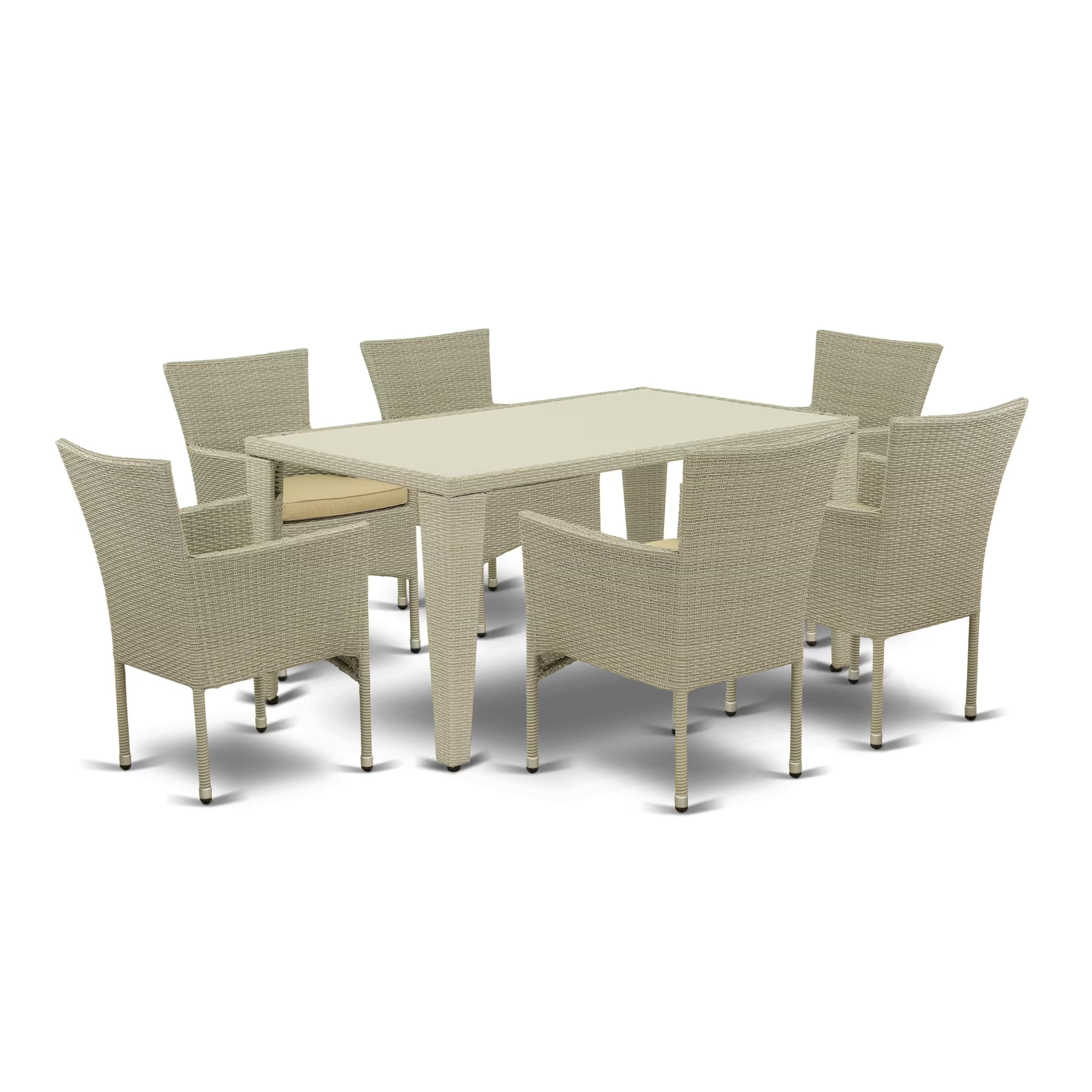 East West Furniture Gudhjem Outdoor Patio Conversation Set