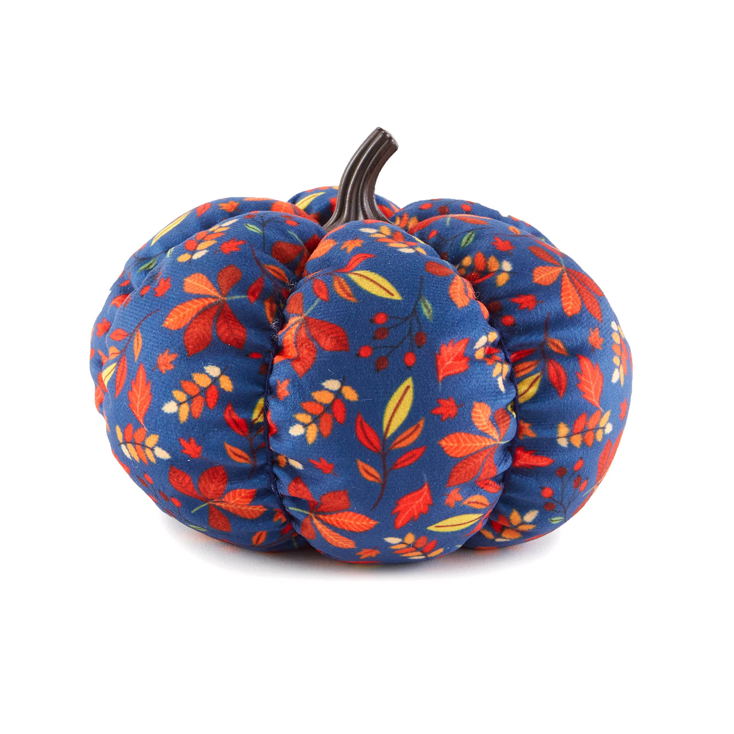 Decorative Harvest Plush Pumpkins - Harvest Leaves Small